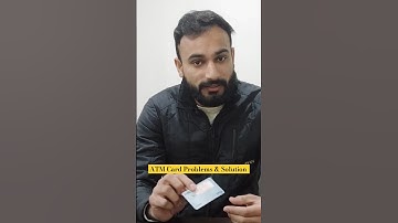 How To Solve ATM Card Problems || #youtube #ytshorts #youtubeshorts