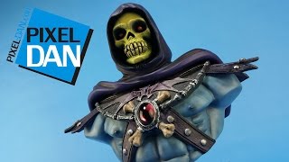 Masters Of The Universe Skeletor 14 Scale Cold Cast Bust Video Review