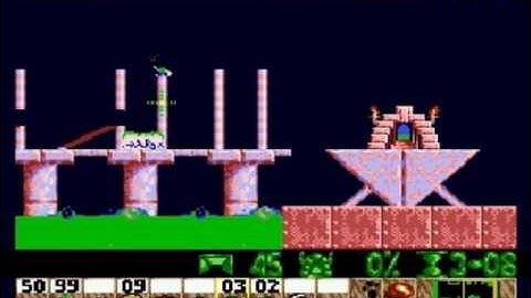 Lemmings Genesis/Mega Drive Walkthrough: Mayhem Level 7