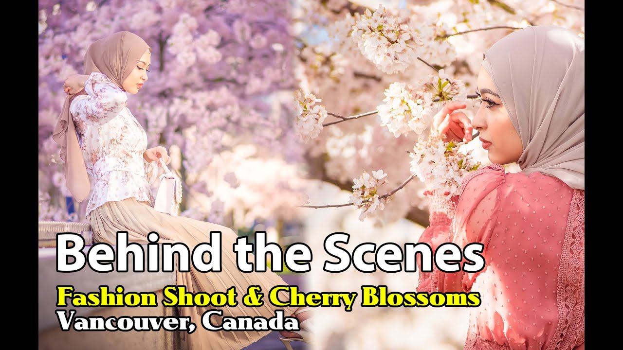 behind the scenes - cherry blossoms in vancouver: fashion photo shoot (galleryss.com shawn sviridov)