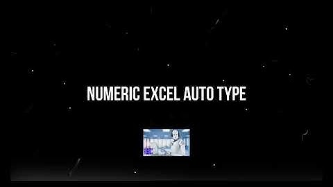 Numeric Excel Form Filling