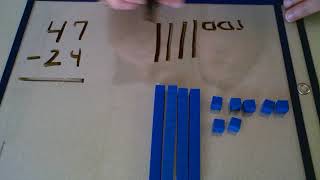 Subtracting 2 digit numbers using CRA method