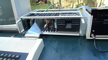 Acorn Atom 19 Inch Gdos Rack - testing the floppy-drive...