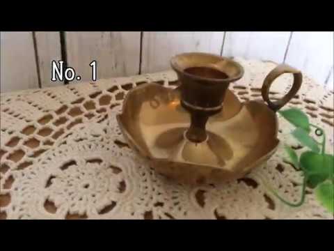【出品中】フランス　燭台　アンティーク　キャンドルホルダー