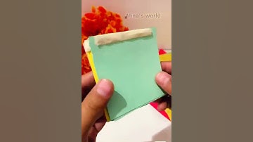 How to make sticky notes at home without double sided tape| diy sticky notes 💜