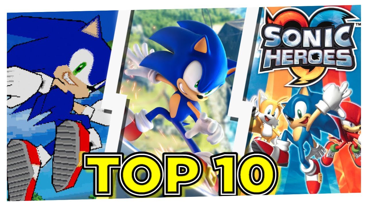 TOP 10 MELHORES JOGOS DO SONIC (minha opinião) - YouTube