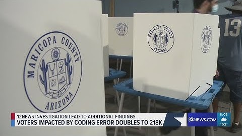 Arizona voters impacted by coding error doubles, still get to vote full ballot