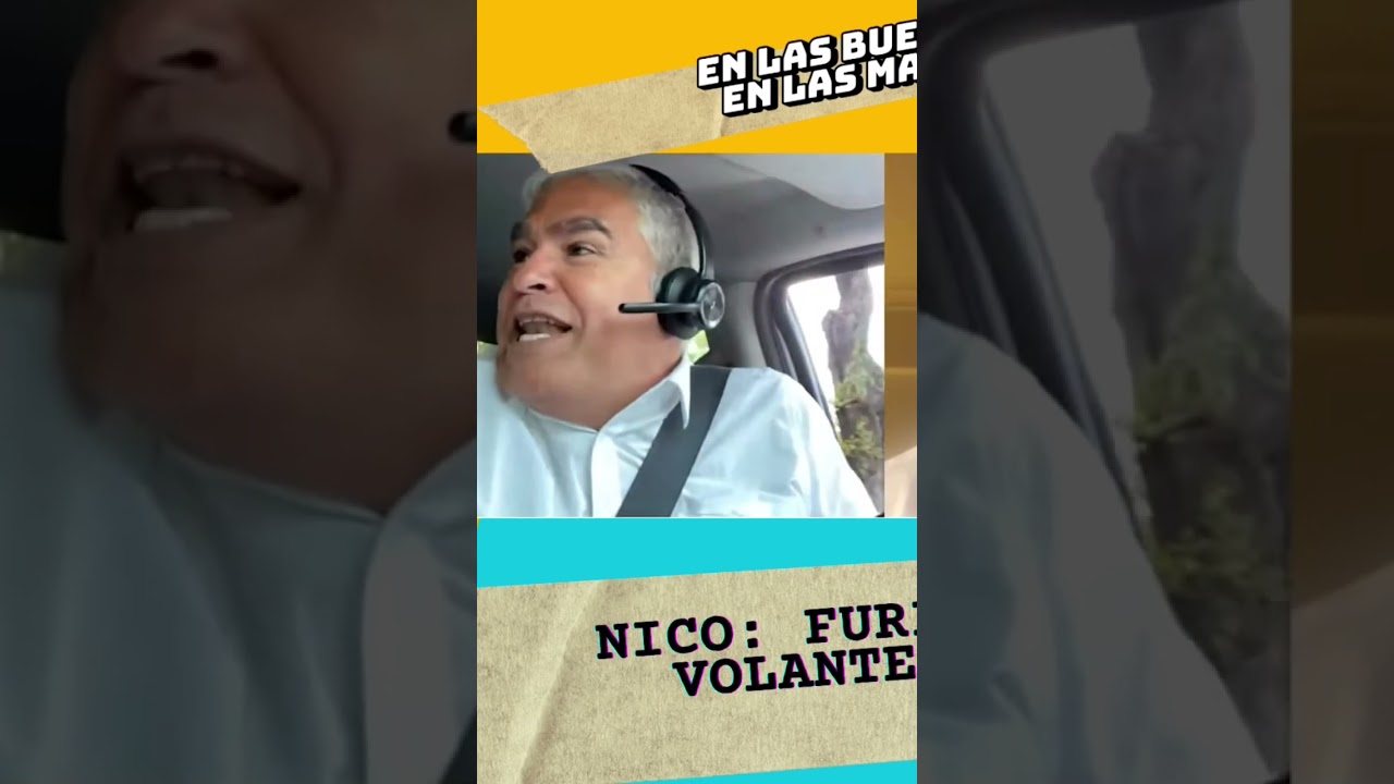 Nicolás Larraín hace taco, conductor lo enfrenta 🤣🚙 #enlasbuenasyenlasmalas #podcast #chile