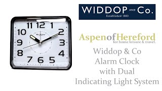 Wm.Widdop Alarm Clock with Dual Indicating Light System