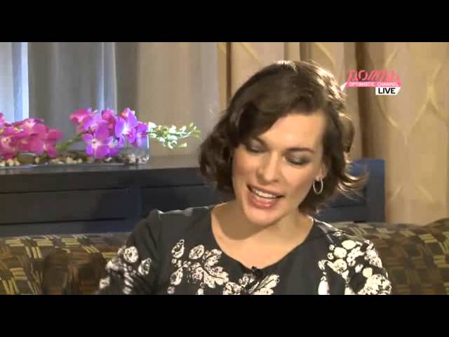 Milla Jovovich interview on Russian TV Channel "Rain" (with subtitles)