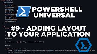 PowerShell Universal 2026 - Part 9 : Adding a layout to your application