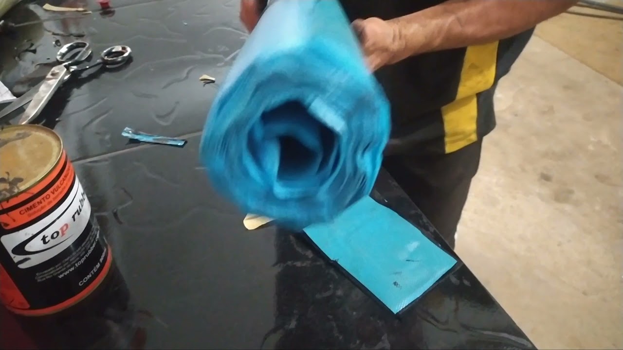 ENSINANDO PASSO A PASSO COMO VULCANIZAR, CORTE NA LATERAL DO PNEU R 14 !!!!!!