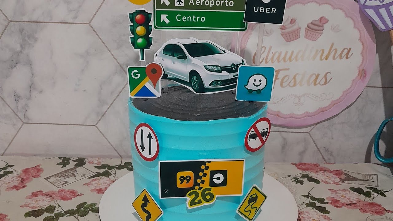 bolo tema motorista de aplicativo  ( Uber, 99 )