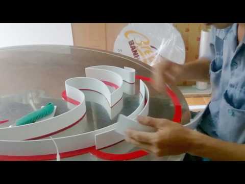 Video Thi công backdrop logo chữ nổi 3d cho công ty - youtube