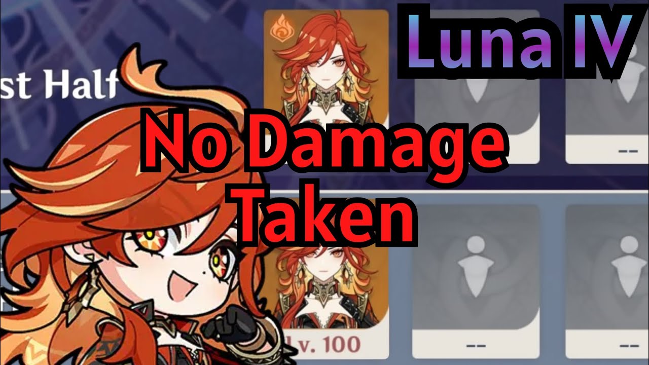 【原神】Ver.Luna IV 螺旋12層 マーヴィカ両単騎 星9クリア / Ver.Luna IV Spiral Abyss Floor 12 Mavuika Solo ☆9 Stars