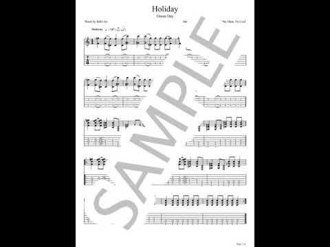 Holiday【ギターTAB / リードパート】 - Green Day