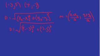 Distance & Midpoint Formula