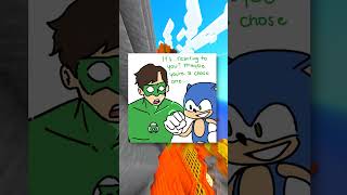 Sonic finds a green lantern ring...