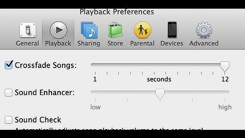 How to Crossfade Songs in iTunes
