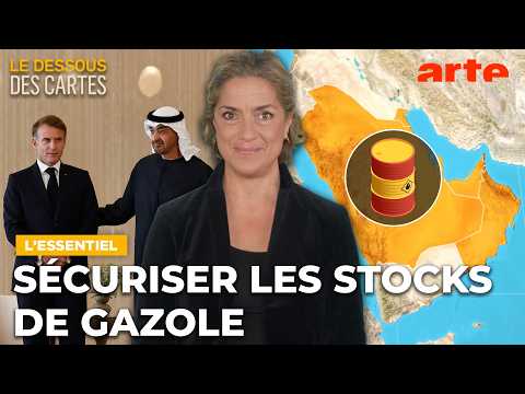 Macron dans le golfe : sécuriser les stocks de gazole | L'Essentiel du Dessous des cartes | ARTE