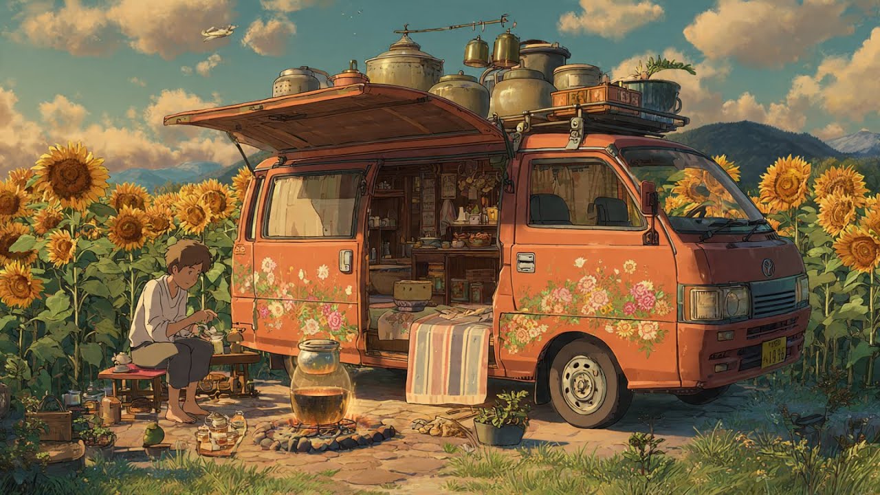 🌊 Ocean Waves Lo-fi | Peaceful Ambient Beats for Deep Focus