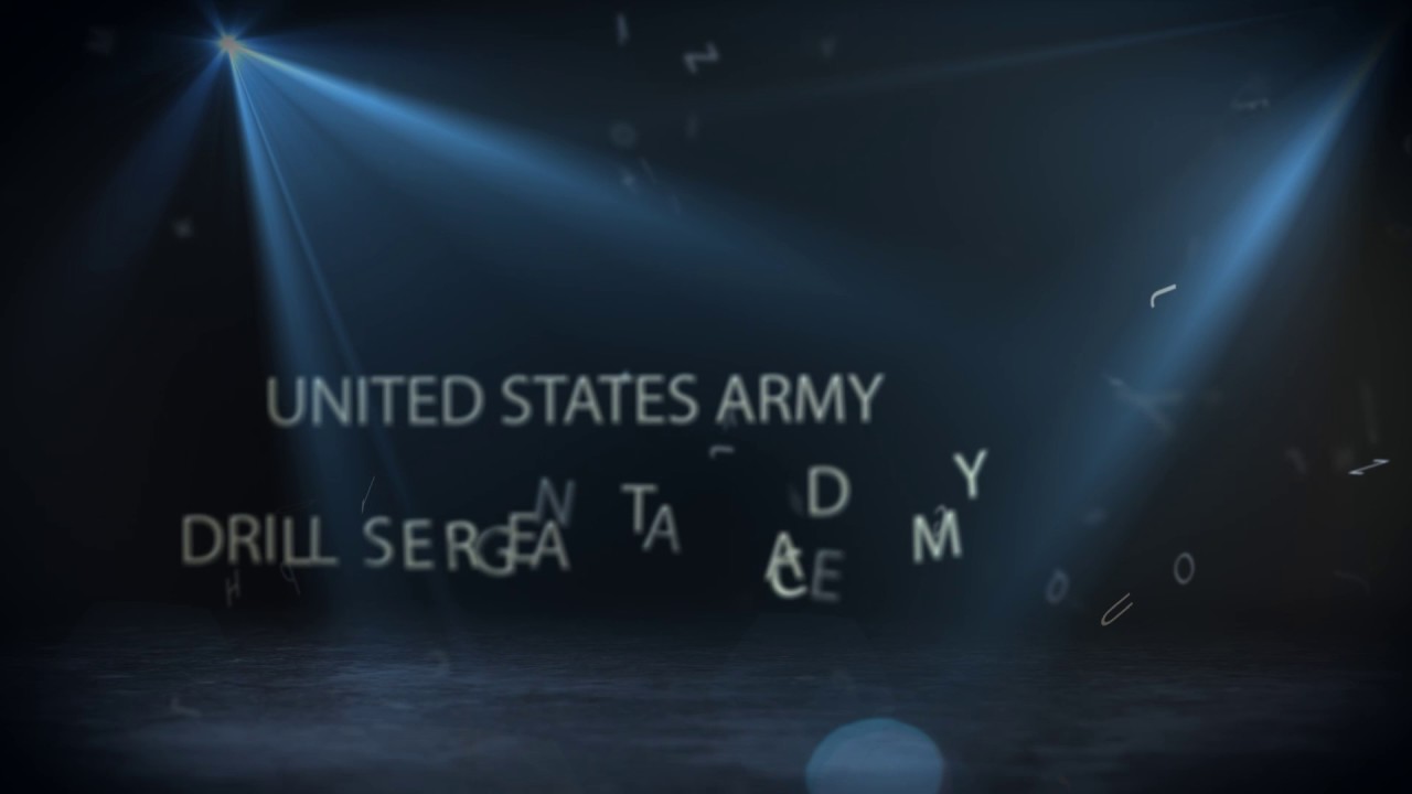 Drill Sergeant floating letters YouTube