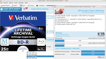 My K3B MDisc & Blu Ray Burning Settings