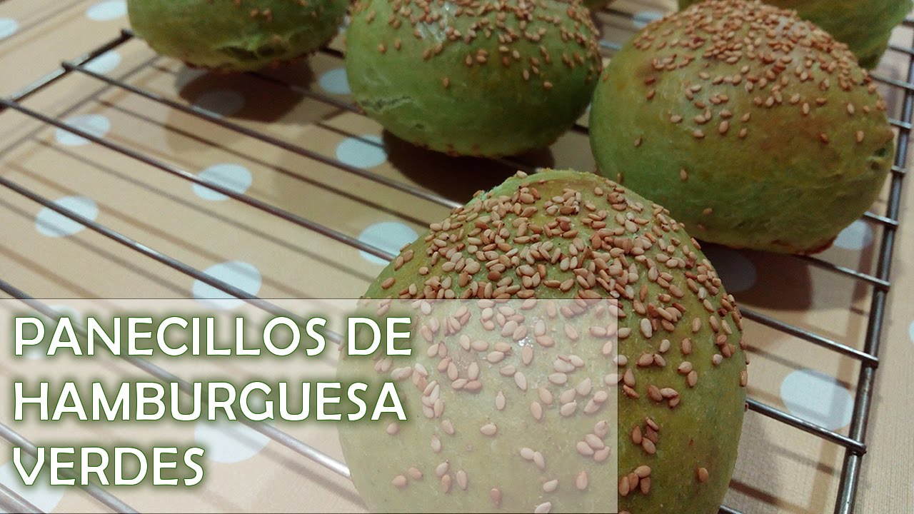 PANECILLOS DE HAMBURGUESA DE ESPINACAS | Cositas Güenas