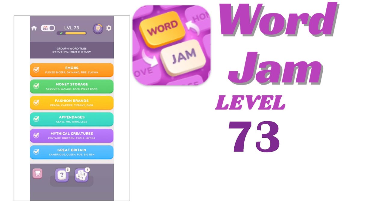 Word Jam Level 73 Walkthrough | Step-by-Step Guide 🧠 | Go Answer