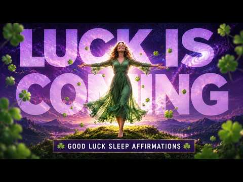 🍀 LUCK IS COMING ✨ Good Luck Sleep Affirmations | Reprogram Your Mind While You Sleep