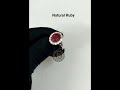 Natural Ruby Gemstone Ring. 14k White Gold Ring. #goldjewelry #rubygems #ruby #ring #rubyring#forher