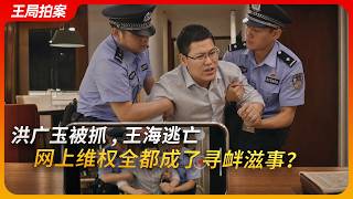 洪广玉被抓,王海逃亡,网上维权全都成了寻衅滋事?|王局拍案20261006