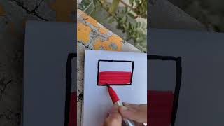 Poland  flag #shorts #viral #colouring #indonesia #satisfying #satisfyingshort #