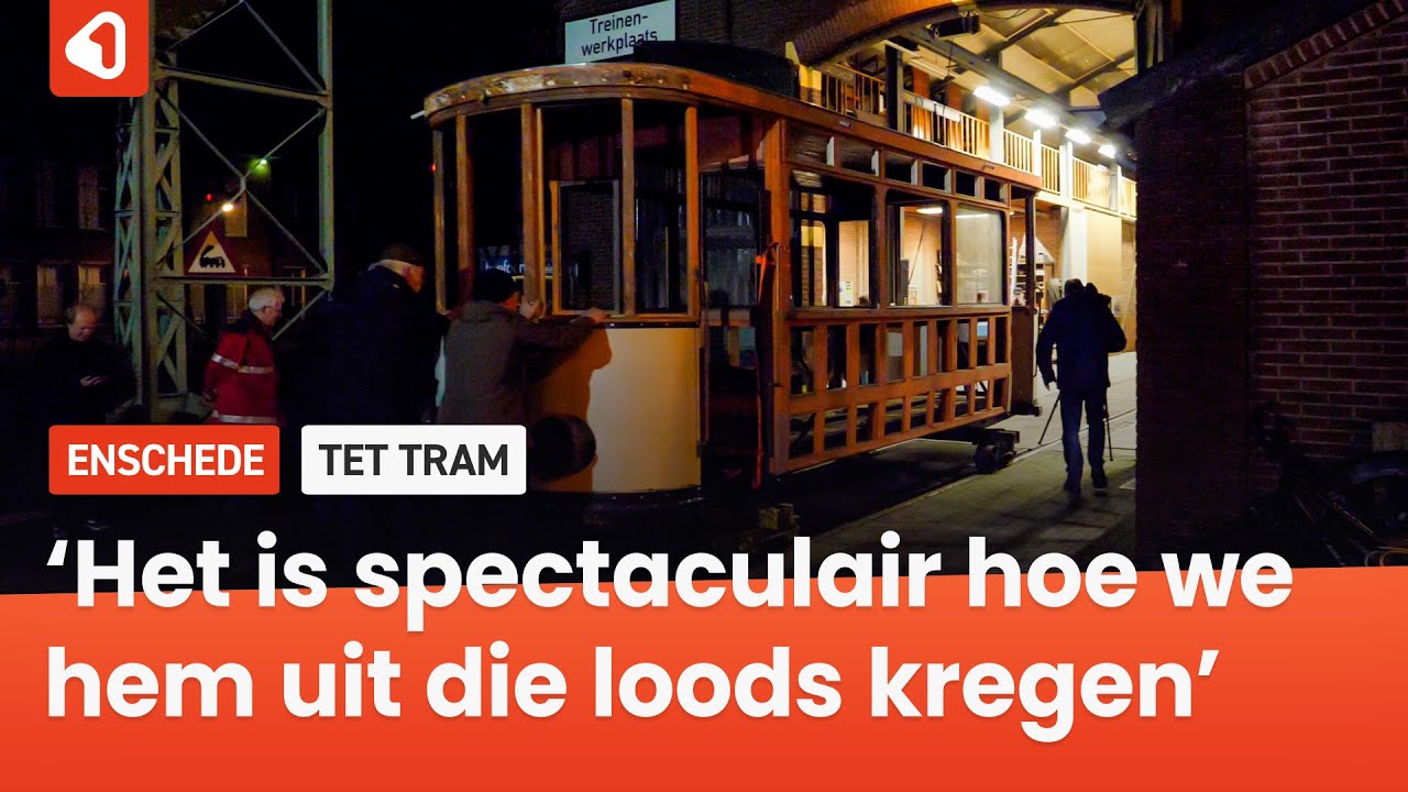 Enschedese tram TET1 eindelijk thuis: 'Restaureren tot een origineel rijdend ding'