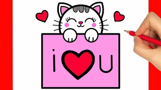 Kawaii Baby Katze selber malen - KAWAII BILDER