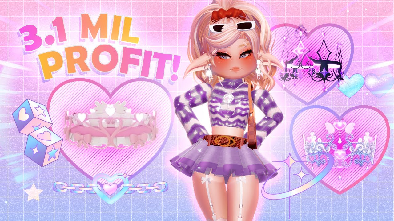 I Made 3.1 MILLION 💎 Diamonds In Just 7 Trades.. | Royale High Halo Profit Trading #13