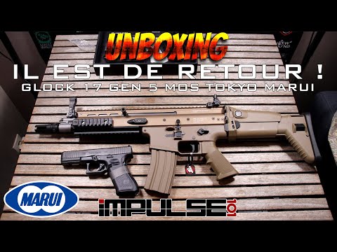 UNBOXING AIRSOFT - IL EST DE RETOUR ! 😍 (GLOCK 17 GEN 5 MOS TOKYO MARUI) (Impulse101) [FR]