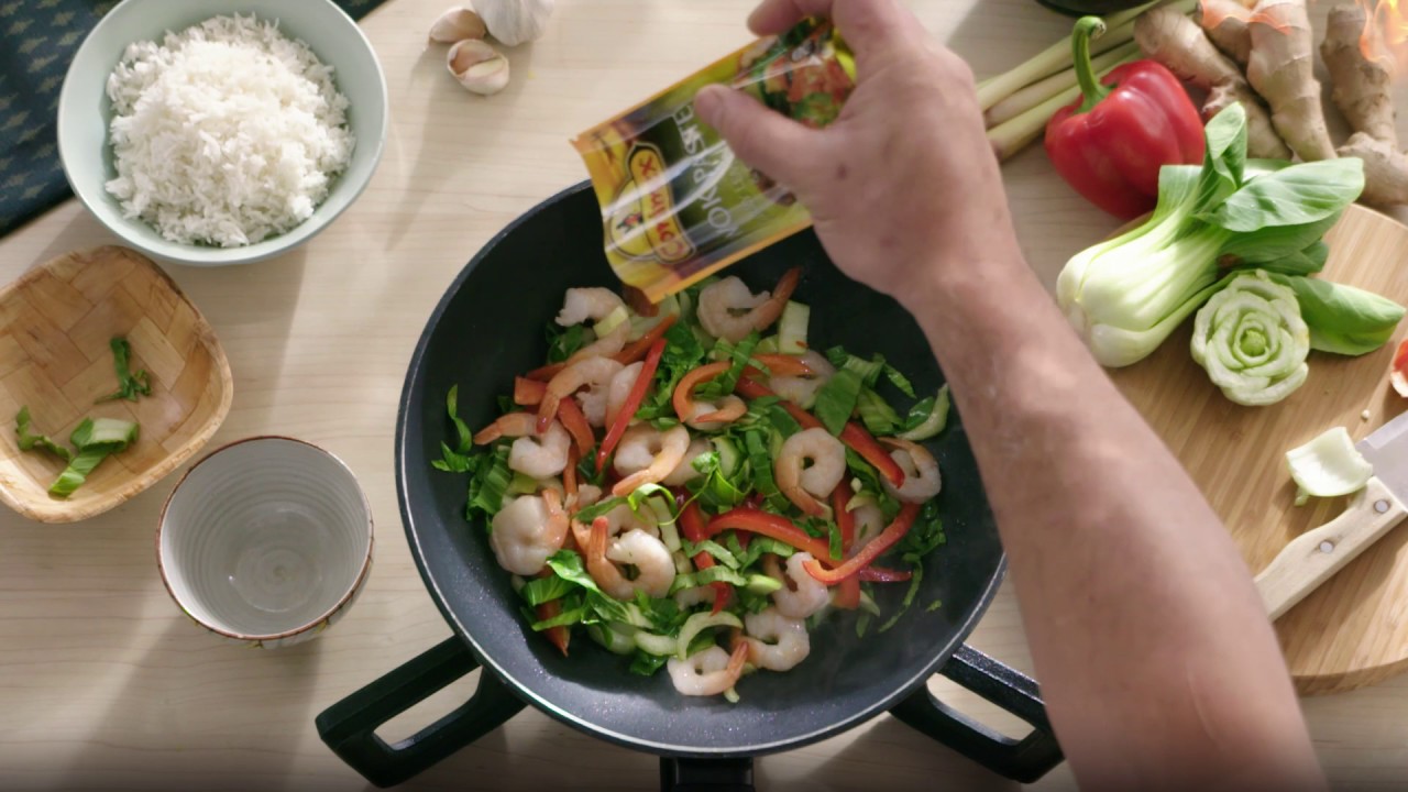 Wok recipe Curry, Lemongrass & Chili AH YouTube