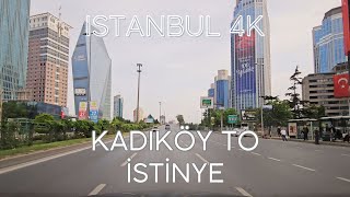 Istanbul 4K Drive from Kadıköy to Levent Maslak and İstinye Virtual Drive and Sightseeing Tour