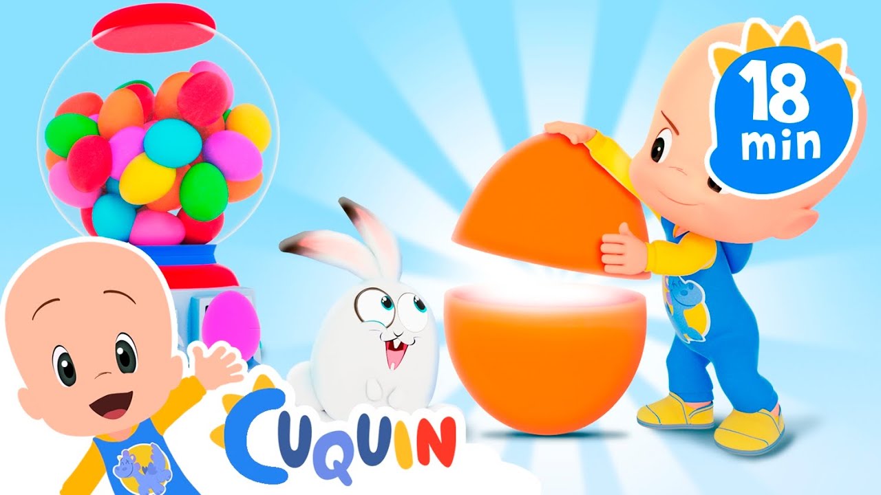Globos, Alfabeto y la máquina de Huevos sorpresa | Aprende con Cuquín