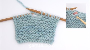 How to pick up a dropped garter stitch