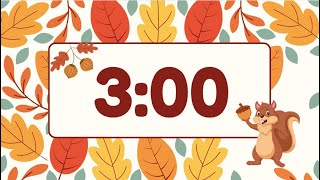 🍂 3 Minute Autumn Classroom Timer with Soft Music & Buzzer Alert 🍂 screenshot 5