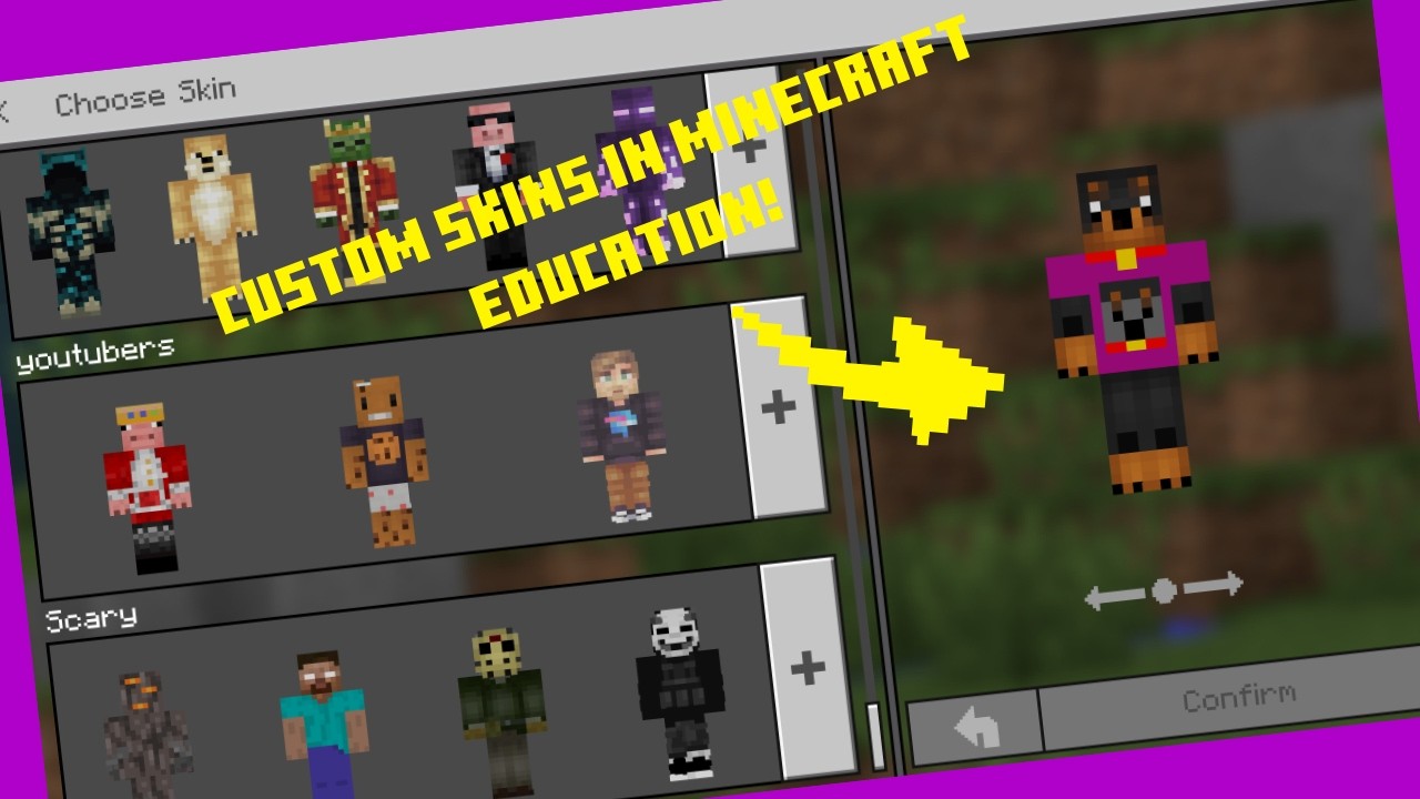 How To Get Custom Skins in Minecraft Education! - YouTube