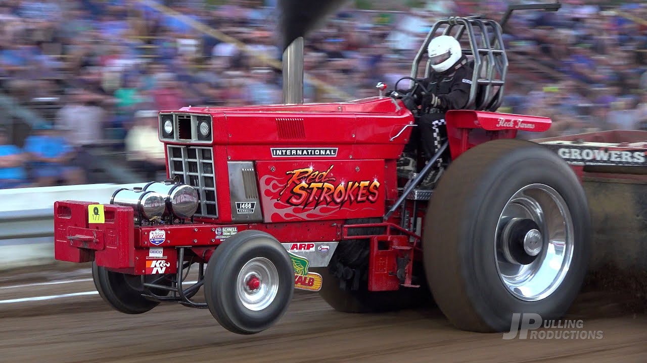 Hot Farm Tractors pulling in Lanesville, IN at the 2023 Lanesville