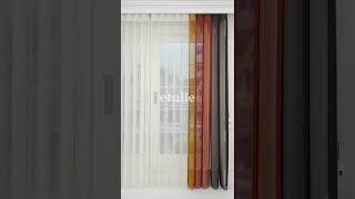 Nina - Yeni Nesil Akıllı Dikey Düz Tül Zebra Perde