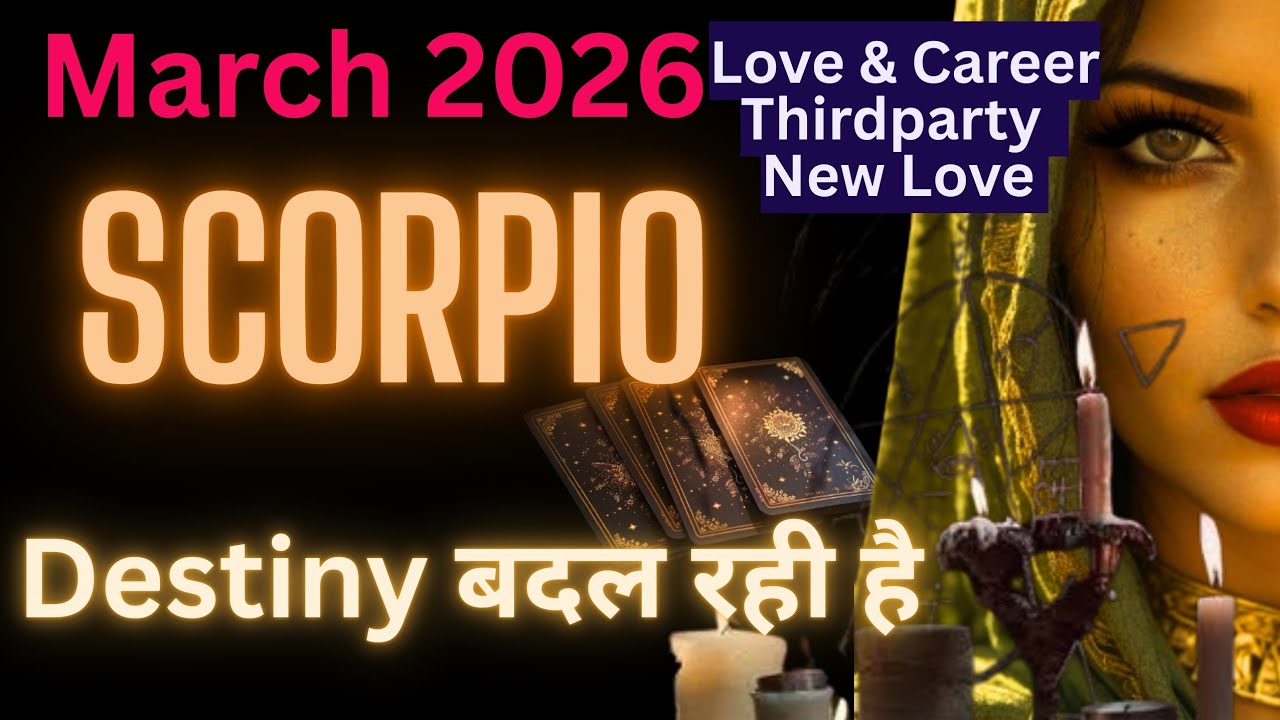 Scorpio March 2026 Unke Feelings New Love ❤️ Destiny Shift ✨ Career Breakthrough & Karmic Release