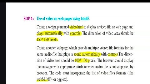 SOP6|IT Board Practical|Advanced Web Designing|Chapter 1|Class 12|SYJC|HSC|Information technology
