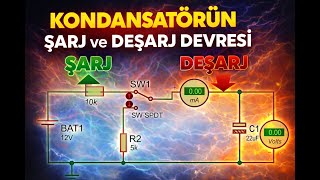 Proteus Ders Kondansatörün Şarj Ve Deşarj Devresi̇ Capacitor Charge & Discharge Circuit