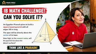 Can You Solve This Tricky Geometry Problem?  | 100m Egyptian Pyramid | IB Math Geometry