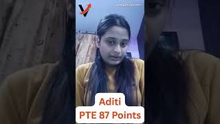 Aditi Scored PTE 87 😱🔥 | PTE Success Story | PTE Motivation #shorts